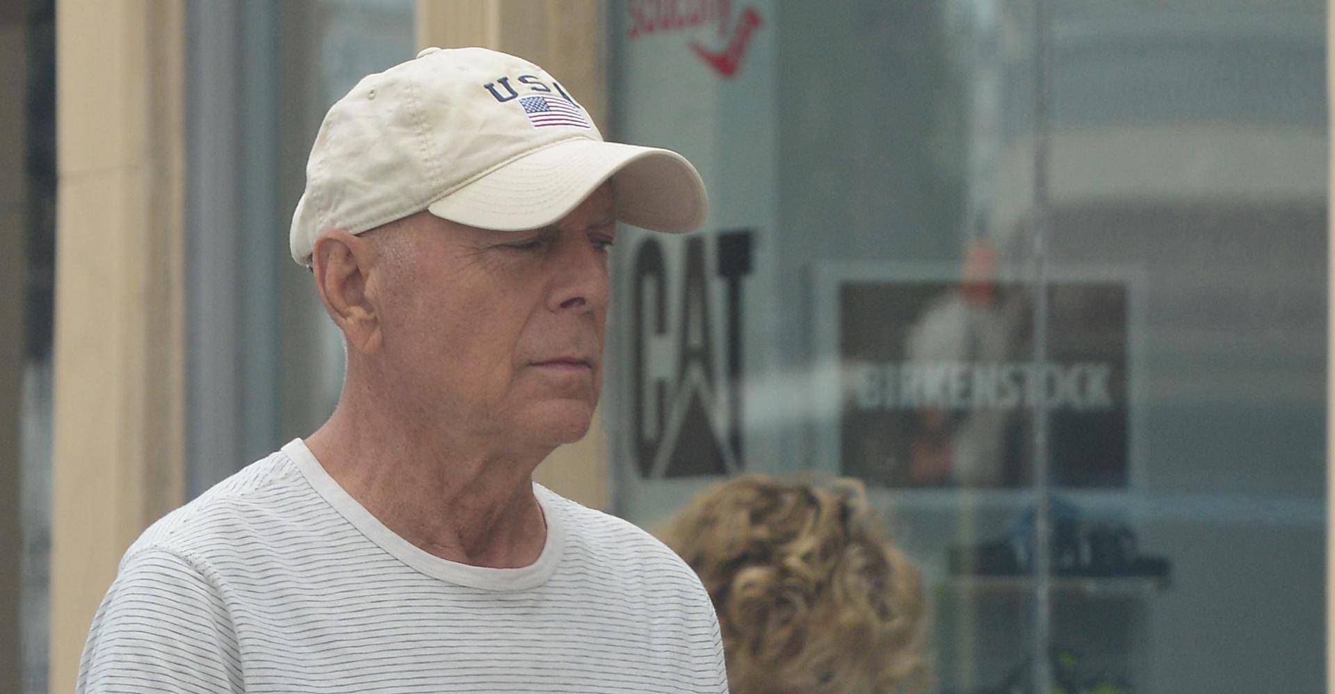 EXCLUSIVE: Bruce Willis Is Spotted As He Grabs An Early Morning Coffee In Santa Monica, Ca