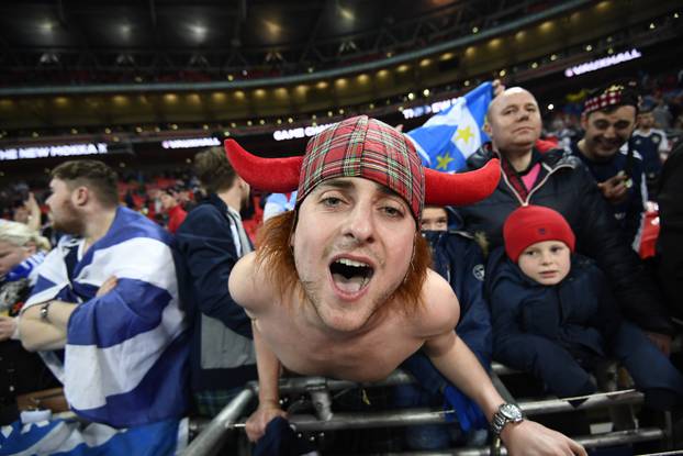 Scotland fans before the match