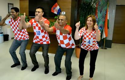 Video: Evo kako navijaju za Hrvatsku u indijskoj ambasadi
