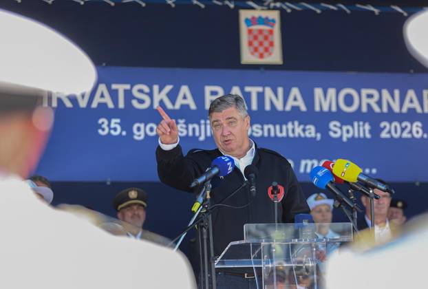 Split: Sve&ccaron;ano obilje&zcaron;avanje 35. obljetnice utemeljenja Hrvatske ratne mornarice