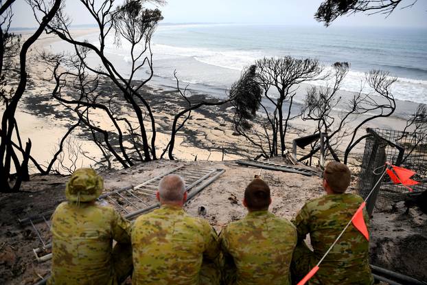 Bushfires in Mallacoota, Australia