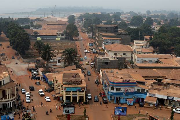 FILE PHOTO: A general view shows part of the capital Bangui