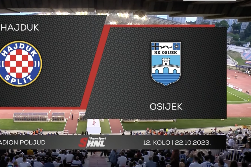 Sažetak utakmice 12. kola SuperSport Hrvatske nogometne lige između Hajduka i Osijeka (0:2)