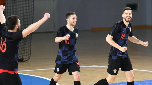 Varaždin: Kvalifikacijska futsal utakmica za Euro 2022. između Hrvatske i Danske
