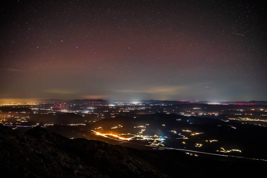 Aurora Borealis promatrana s vrha Biokova Sv. Jure 