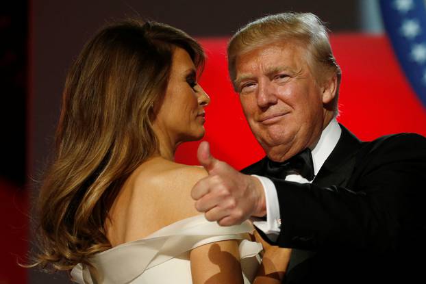 Trump attends the Freedom Ball in honor of his inauguration in Washington