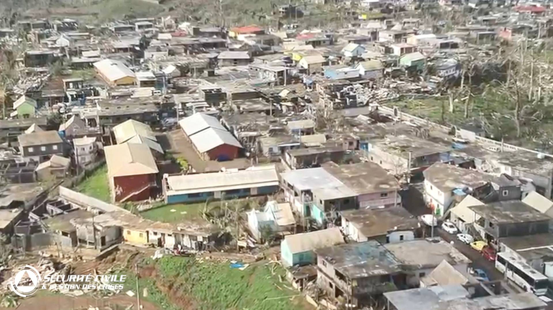 Aftermath of Cyclone Chido, in Mayotte