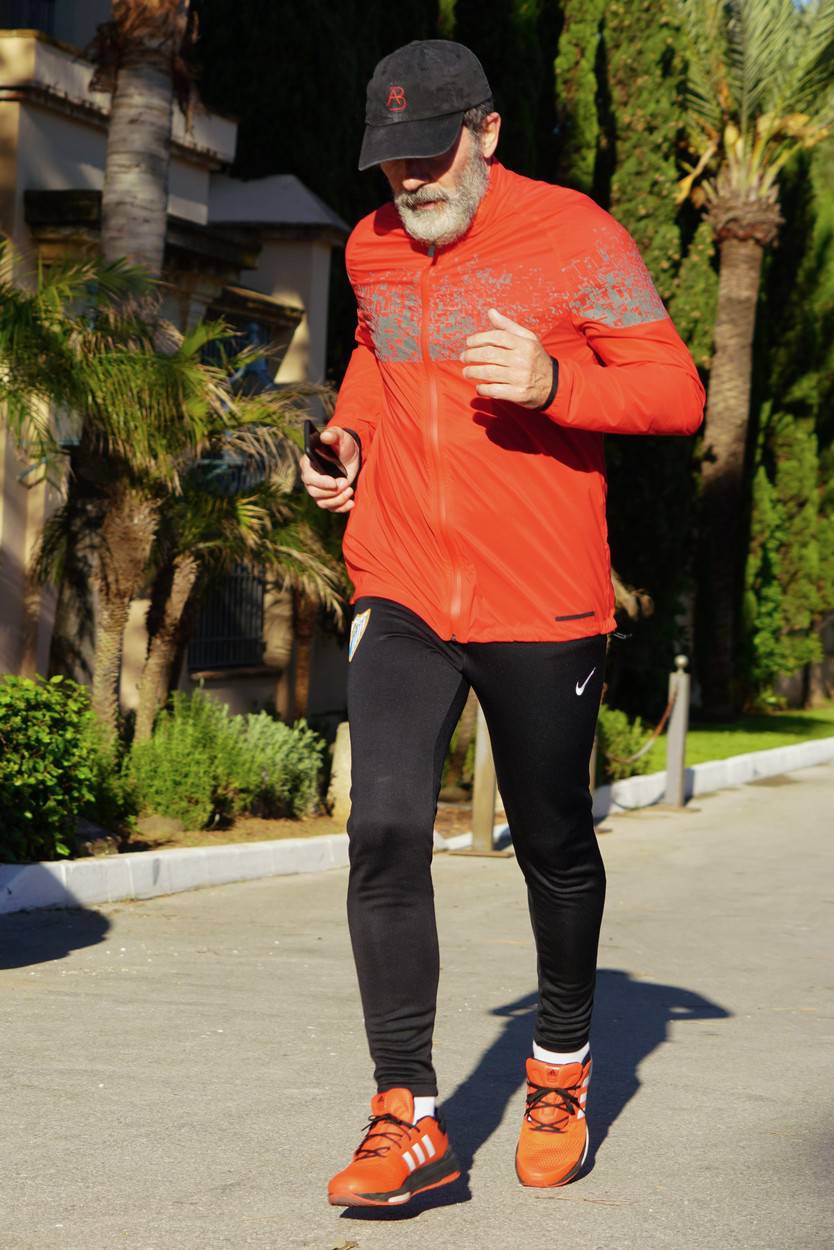 Antonio Banderas out and about jogging, Marbella, Spain - 02 May 2020