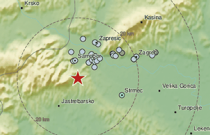 Novi potres od 2,1 Richtera pogodio je okolicu Zagreba