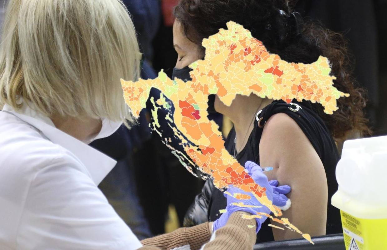 Interaktivna karta otkriva: Koliko ljudi se cijepilo i s koliko doza u vašem gradu ili općini?