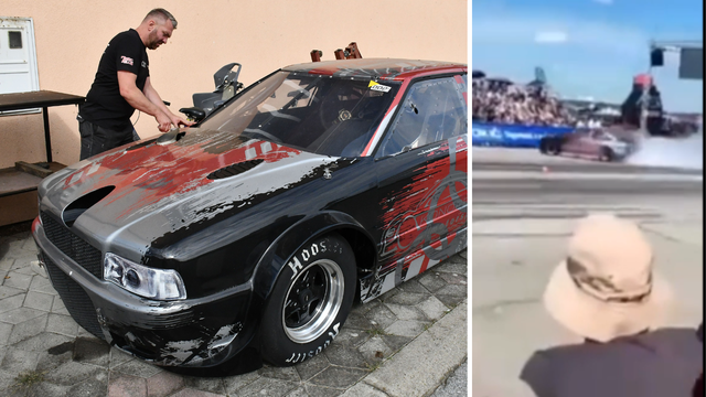 VIDEO Ovo je auto koji se zabio u publiku u Čepinu: 'U ubrzanju sam pobijedio Rimčevu Neveru'