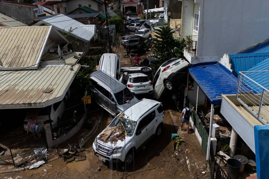 Aftermath of Typhoon Kalmaegi in Cebu, Philippines