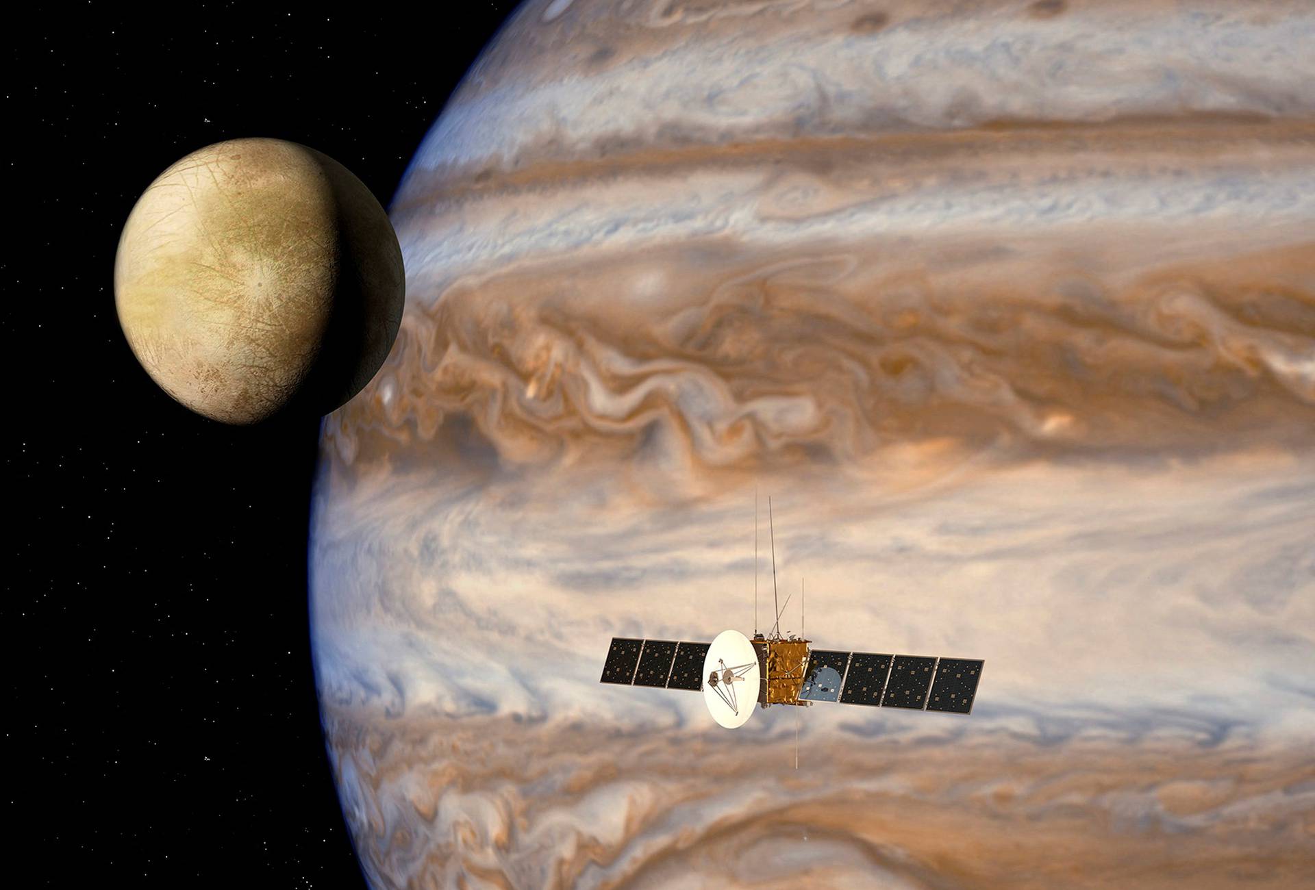 FILE PHOTO: NASA Handout photo of the Jupiter Icy moons Explorer mission