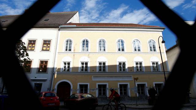 The house of in which Adolf Hitler was born is seen in Braunau am Inn