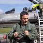 Argentina's Minister of Defence Luis Alfonso Petri arrives at Skrydstrup Airport where he meets with Denmark's Minister of Defence Troels Lund Poulsen, in Jutland