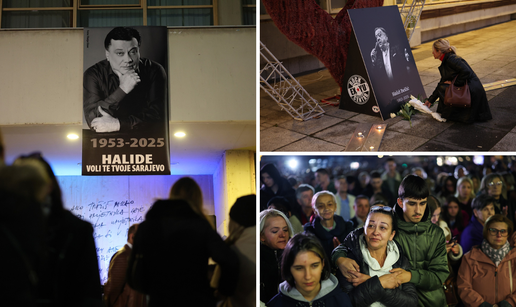 FOTO Dirljive scene u Sarajevu: Građani zapalili svijeće i položili cvijeće za legendarnog Halida