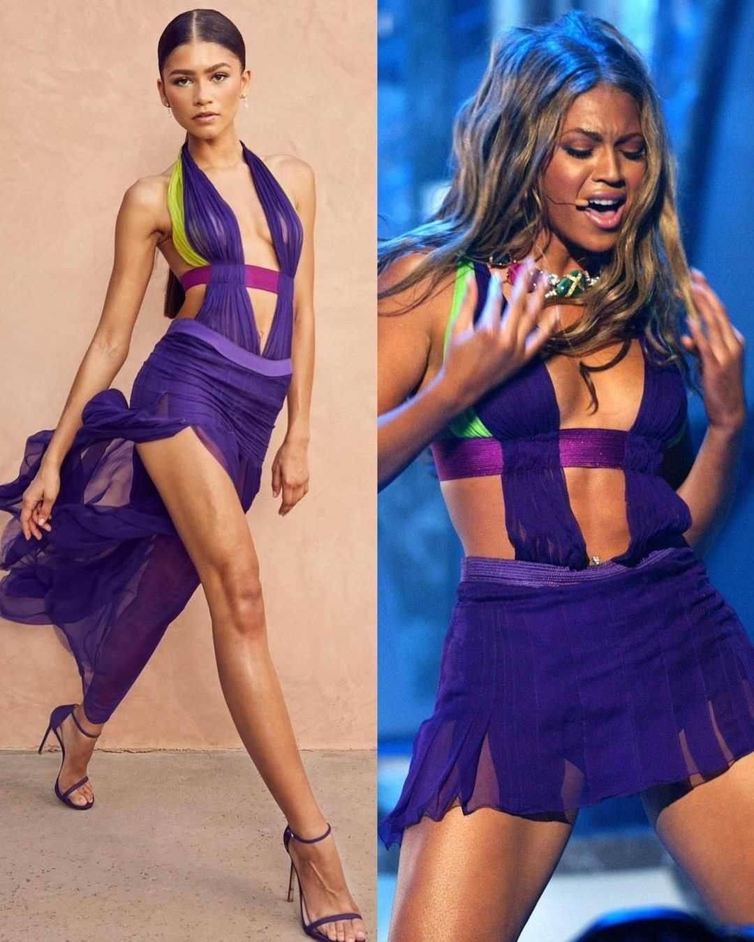 Zendaya odala počast Beyoncé u fantastičnoj Versace haljini, 18 godina nakon njezinog nastupa