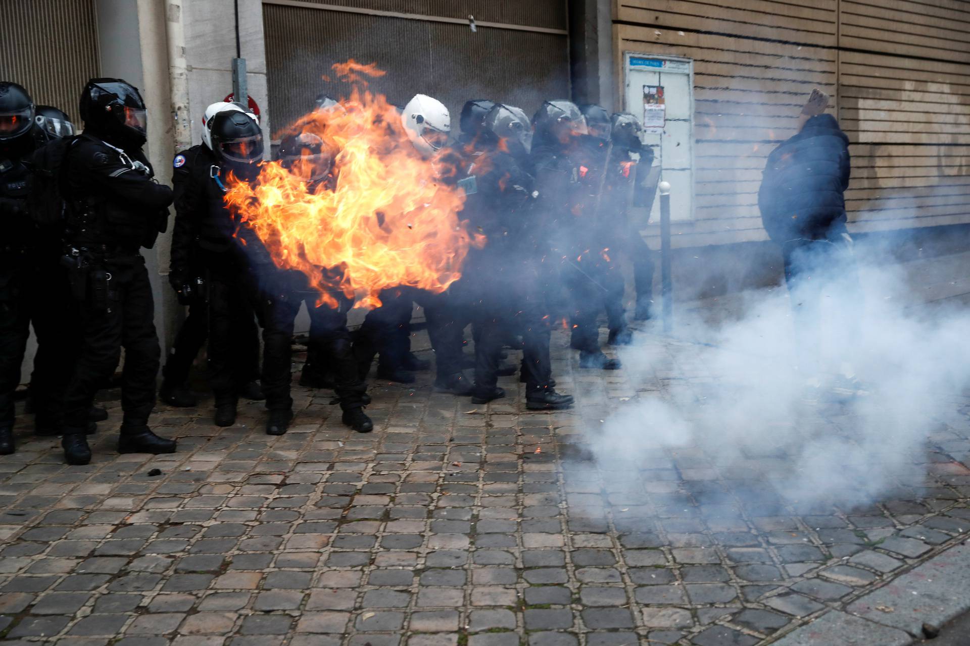 Demonstration against the 'Global Security Bill' in Paris