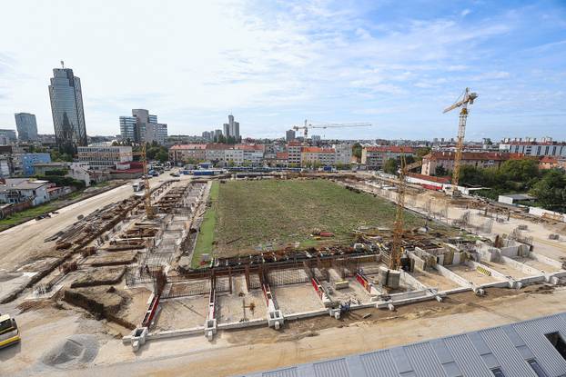 Zagreb: Radovi na izgradnji novog stadiona u Kranjčevićevoj