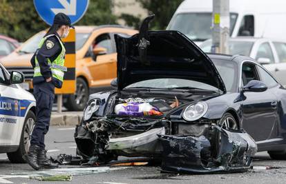 Sudarili se Porsche i BMW u Zagrebu, ozlijeđeno dvoje ljudi