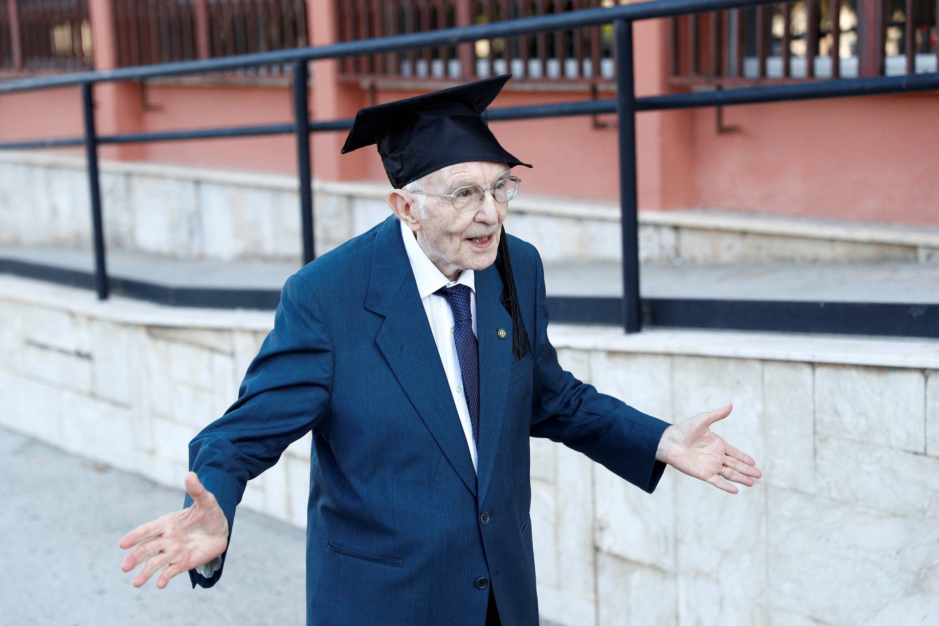 FILE PHOTO: Meet Italy's oldest student, surviving WW2 and a pandemic to graduate at 96