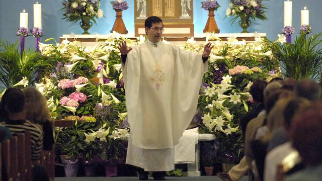 FILE PHOTO: Father Frank Anthony Pavone gives Homily.