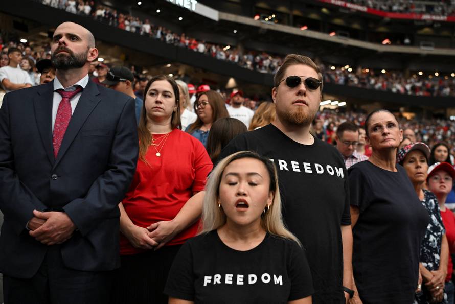 Memorial service for slain conservative commentator Charlie Kirk, in Glendale