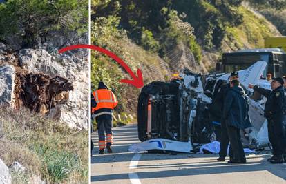 Prizori užasa kod Dubrovnika: Stijena smrskala kombi, jedan čovjek poginuo, drugog spasili