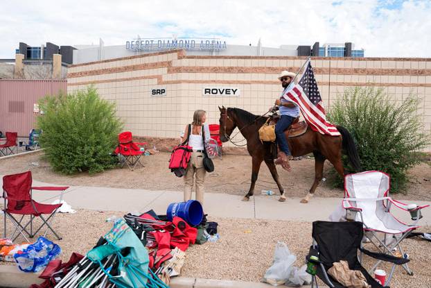 Memorial service for slain conservative commentator Kirk in Glendale