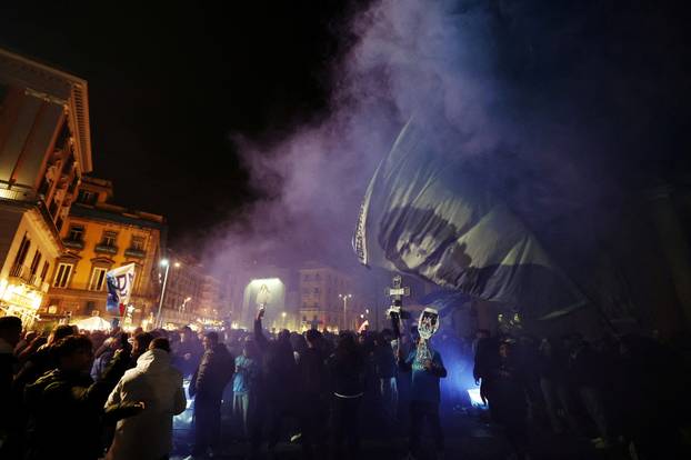 Supercoppa Italiana - Final - Napoli fans celebrate after the final