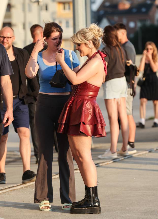 Zagreb: Atmosfera oko Arene uoci koncerta Marilyna Manson.