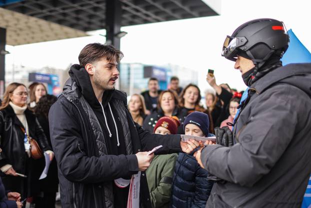 Zagreb - Konferencija za medije i druženje igrača RK Zagreba sa navijačima 