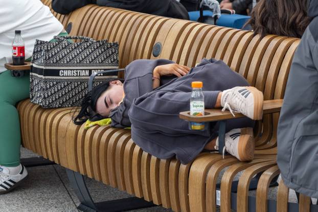 Passengers Waiting At Stansted Airport In Essex After Heathrow Fire - 21 March 2025