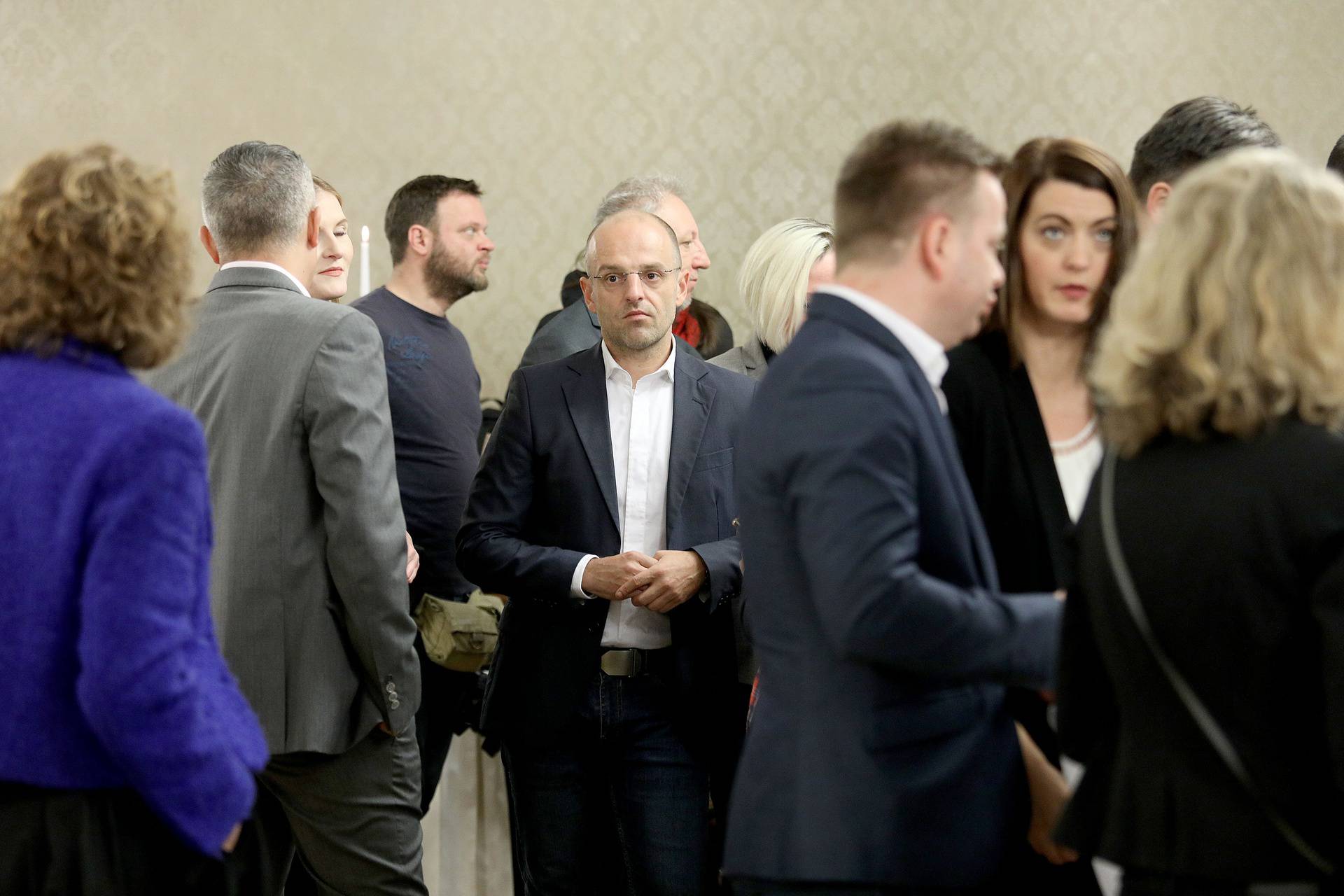 Zagreb: Premijer Andrej Plenkovi? u Banskim dvorima organizirao boži?ni domjenak za novinare