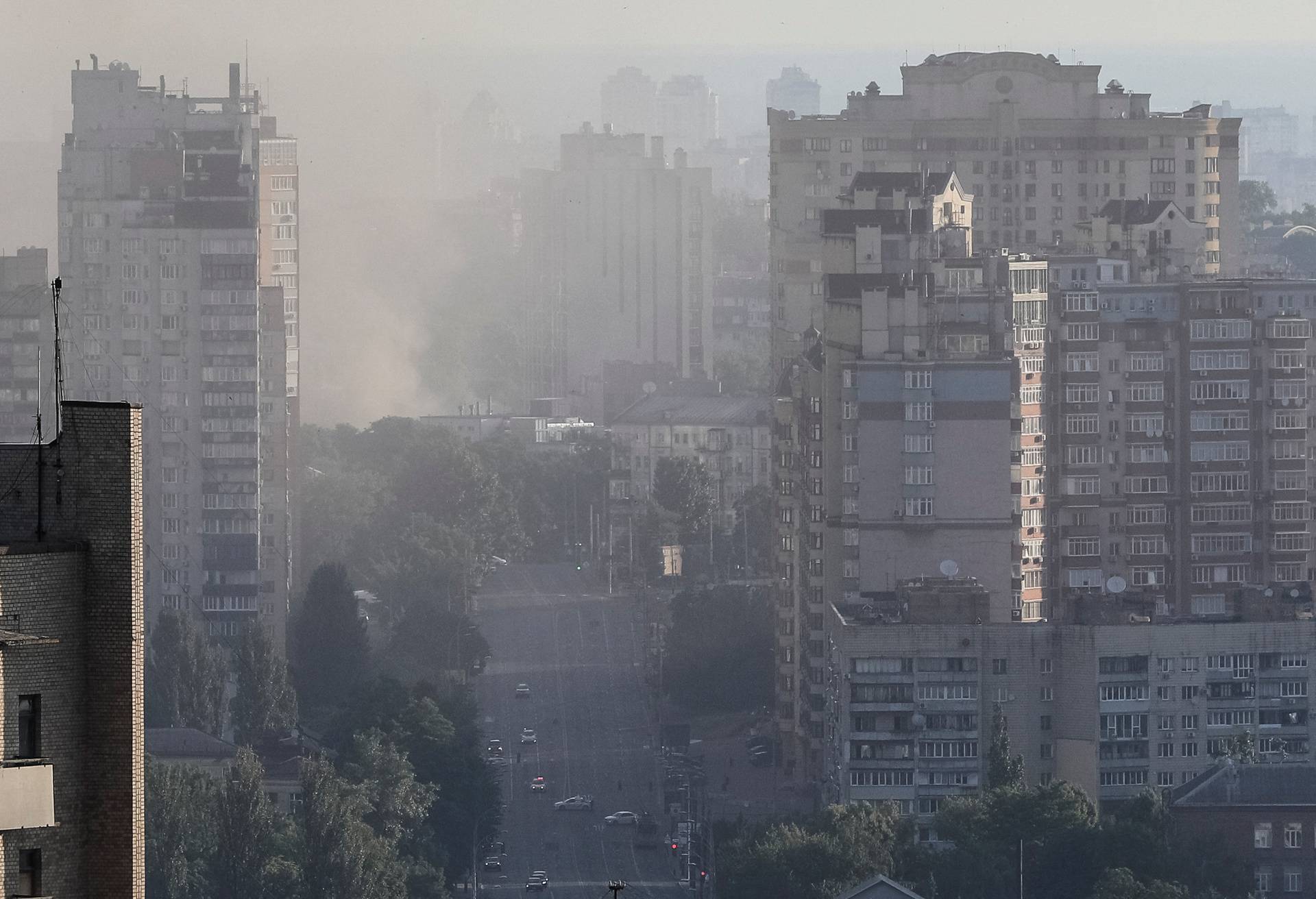Missile strike in Kyiv