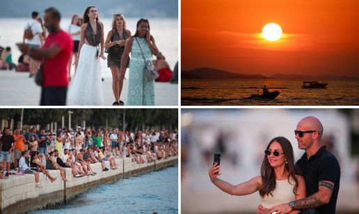 FOTO Ovako je Zadar u&zcaron;ivao na praznik: Prepune rive, more, sunce i &ccaron;arobni zalazak sunca