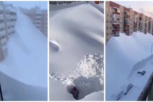 VIDEO Snje&zcaron;na apokalipsa na Kam&ccaron;atki: Nanosi visoki kao zgrade, kopaju tunele da iza&dstrok;u!