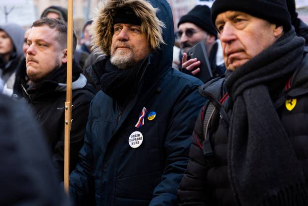 A demonstration in support of Czech President called "We stand for our President" in Prague