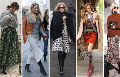 Vrlo ženstveno: 20 ideja kako kombinirati haljine i suknje zimi