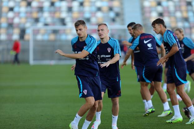 Rijeka: Trening Hrvstake nogometne reprezentacije