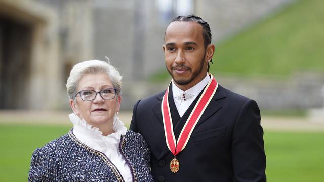 Carmen Lockhart and Lewis Hamilton file photo