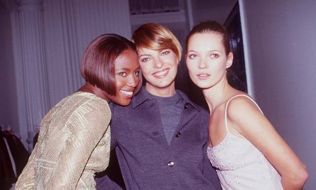 Campbell, Naomi & Evangelista, Linda & Moss, Kate