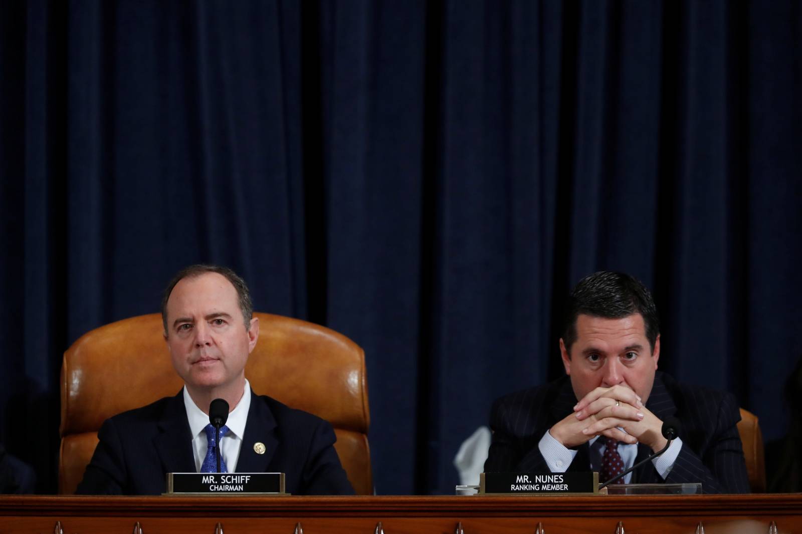 House Intelligence Committee holds hearing on Trump impeachment inquiry on Capitol Hill in Washington