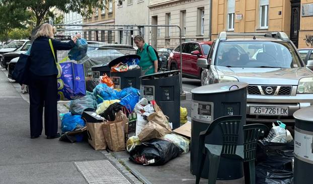 Zagreb pun smeća! Pogledajte stanje na drugi dan štrajka!