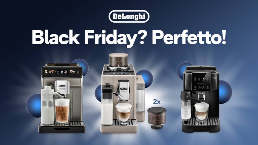 Vrijeme je za savršenu kavu: De'Longhi top modeli aparata za kavu na Black Friday akciji
