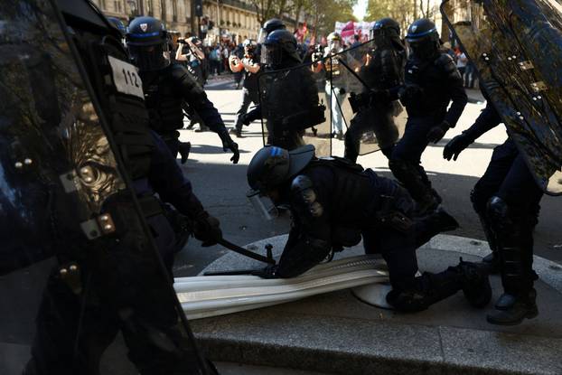 Nationwide strike and anti-government protests called by French unions in France