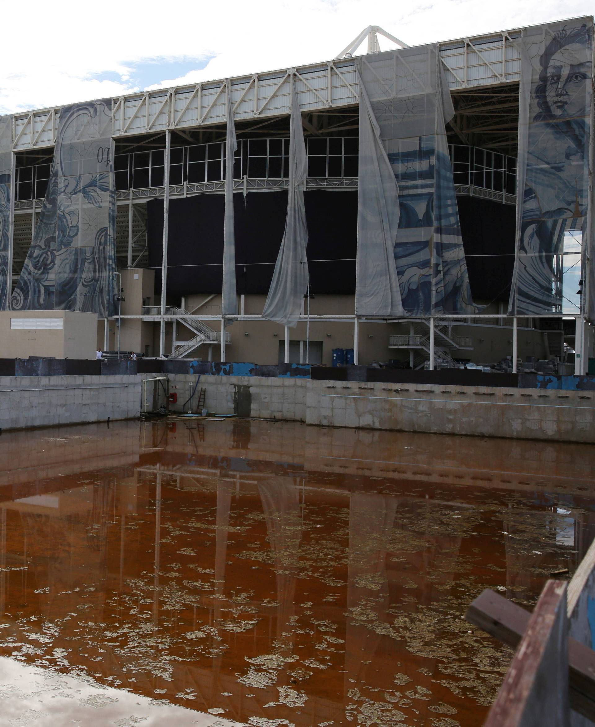 A view of the Olympic Aquatics Stadium, which was used for the Rio 2016 Olympic Games, is seen in Rio de Janeiro
