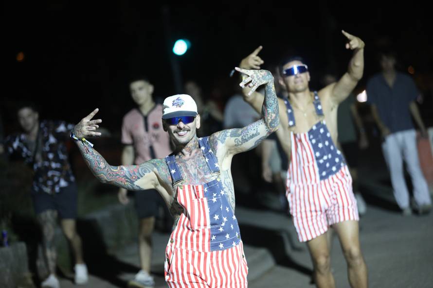 Split: Dolazak partijanera na drugu večer Ultra Europe festivala 2025.