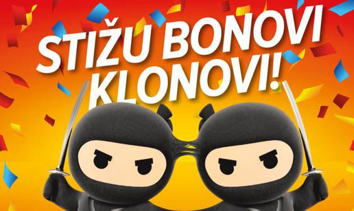 Stižu bonovi klonovi: Ninja ti dupla bonove do kraja godine!