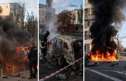 Rusi gađali centar Kijeva, čulo se više eksplozija: Poginulo osam ljudi, a 24 ozlijeđenih